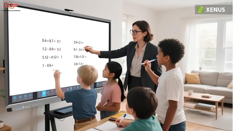 layar interaktif sekolah untuk murid preschool